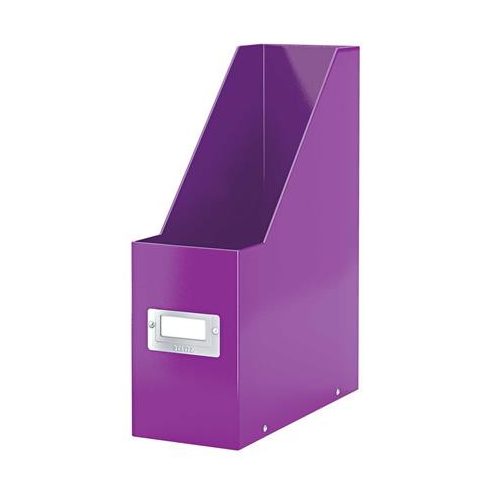 Iratpapucs, PP/karton, 95 mm, LEITZ "Click&Store", lila