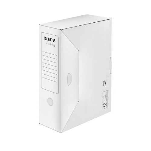 Archiválódoboz, A4, 100 mm, LEITZ "Infinity", fehér