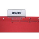 Függőmappa cserecímketartó, LEITZ "Alpha"