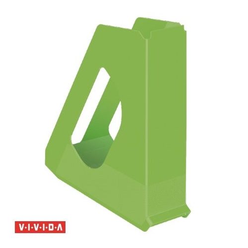 Iratpapucs, műanyag, 68 mm, ESSELTE "Europost", Vivida zöld