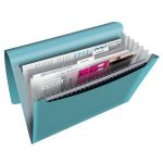 Harmonikamappa, A4, PP, 6 rekeszes, ESSELTE "Colour'Breeze", kék