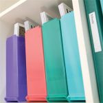 Iratpapucs, műanyag, 68 mm, ESSELTE "Colour'Breeze", kék