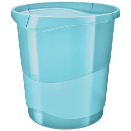   Papírkosár, 14 liter, ESSELTE "Colour'Breeze", áttetsző kék