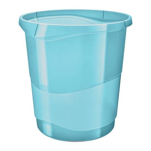 Papírkosár, 14 liter, ESSELTE "Colour'Breeze", áttetsző kék