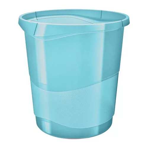 Papírkosár, 14 liter, ESSELTE "Colour'Breeze", áttetsző kék
