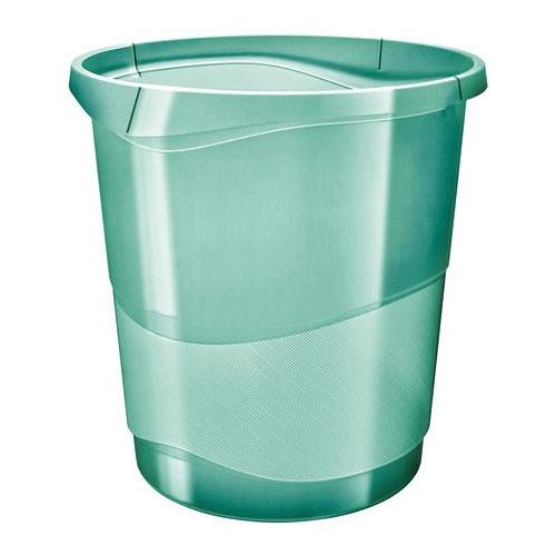 Papírkosár, 14 liter, ESSELTE "Colour'Breeze", áttetsző zöld
