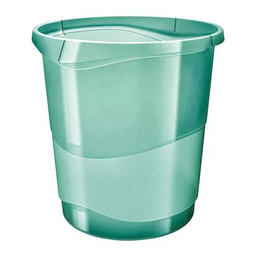 Papírkosár, 14 liter, ESSELTE "Colour'Breeze", áttetsző zöld