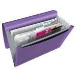 Harmonikamappa, A4, PP, 6 rekeszes, ESSELTE "Colour'Breeze", levendula