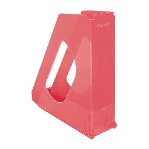 Iratpapucs, műanyag, 68 mm, ESSELTE "Colour'Breeze", korall