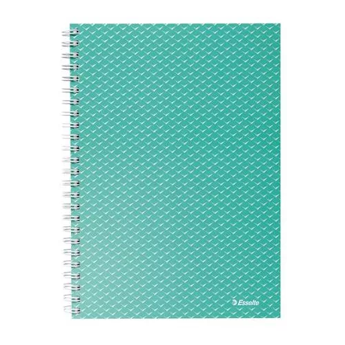Spirálfüzet, A5, kockás, 80 lap, ESSELTE "Colour'Breeze", zöld