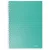 Spirálfüzet, A5, kockás, 80 lap, ESSELTE "Colour'Breeze", zöld