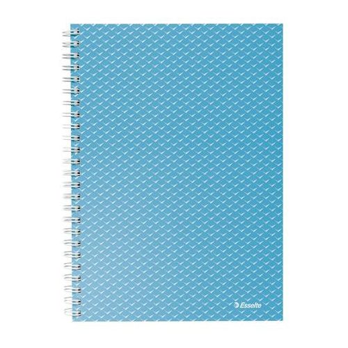 Spirálfüzet, A5, vonalas, 80 lap, ESSELTE "Colour'Breeze", kék