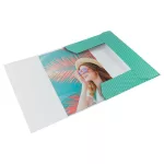 Gumis mappa, karton, A4, ESSELTE "Colour'Breeze", zöld