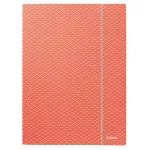 Gumis mappa, karton, A4, ESSELTE "Colour'Breeze", korall
