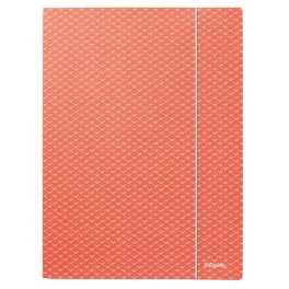   Gumis mappa, karton, A4, ESSELTE "Colour'Breeze", korall