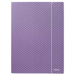   Gumis mappa, karton, A4, ESSELTE "Colour'Breeze", levendula