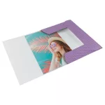 Gumis mappa, karton, A4, ESSELTE "Colour'Breeze", levendula