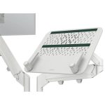 Monitor- és laptoptartó-kar, LEITZ "Ergo Dual", világosszürke