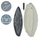 Ülőlabda, nehezékkel, 75cm, LEITZ "Ergo Active", világosszürke