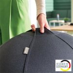 Ülőlabda, nehezékkel, 75cm, LEITZ "Ergo Active", sötétszürke