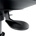 Munkaszék, görgős, ergonomikus, LEITZ "Ergo Comfort Active", világosszürke