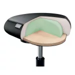 Munkaszék, görgős, ergonomikus, LEITZ "Ergo Comfort", sötétszürke