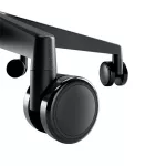 Munkaszék, görgős, ergonomikus, LEITZ "Ergo Comfort", sötétszürke