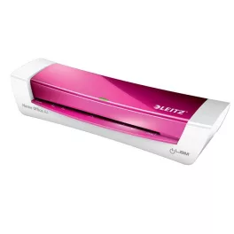   Laminálógép, A4, 80-125 mikron, LEITZ "iLam Home Office", rózsaszín
