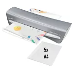 Laminálógép, A4, 80-125 mikron, LEITZ "iLam Home Office", szürke