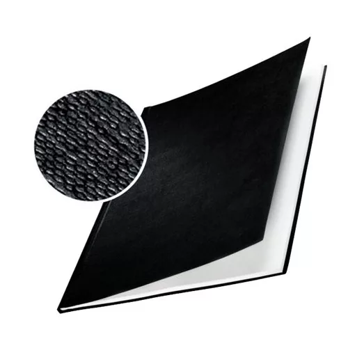 Könyvkötőborító, 10,5 mm, 71-105 lap, A4, LEITZ "ImpressBind", fekete