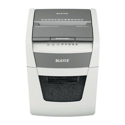 Iratmegsemmisítő, konfetti, 50 lap, LEITZ "IQ AutoFeed SmallOffice 50 P4 Pro"