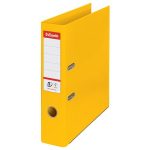 Iratrendező, 75 mm, A4, PP, élvédő sínnel, ESSELTE "Standard", sárga