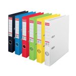 Iratrendező, 50 mm, A4, PP, élvédő sínnel, ESSELTE "Standard", Vivida fehér