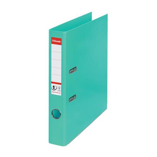 Iratrendező, 50 mm, A4, PP, élvédő sínnel, ESSELTE "Standard", mentazöld