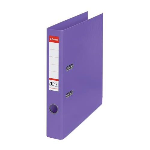 Iratrendező, 50 mm, A4, PP, élvédő sínnel, ESSELTE "Standard", lila