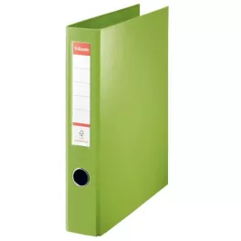   Gyűrűs könyv, 4 gyűrű, D alakú, 60 mm, A4 maxi, PP, ESSELTE "Jumbo Vivida", zöld
