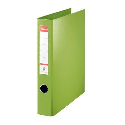 Gyűrűs könyv, 4 gyűrű, D alakú, 60 mm, A4 maxi, PP, ESSELTE "Jumbo Vivida", zöld