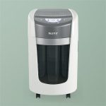 Iratmegsemmisítő, mikrokonfetti, 6 lap, LEITZ "IQ OptiMax Home Office 225 P5"