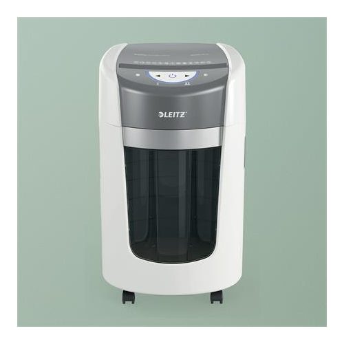 Iratmegsemmisítő, mikrokonfetti, 6 lap, LEITZ "IQ OptiMax Home Office 225 P5"