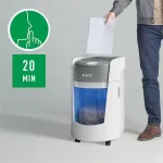 Iratmegsemmisítő, mikrokonfetti, 8 lap, LEITZ "IQ OptiMax Small Office 350 P5"