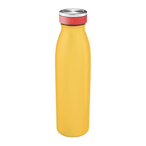 Termosz, fém, 500 ml, LEITZ "Cosy", melegsárga