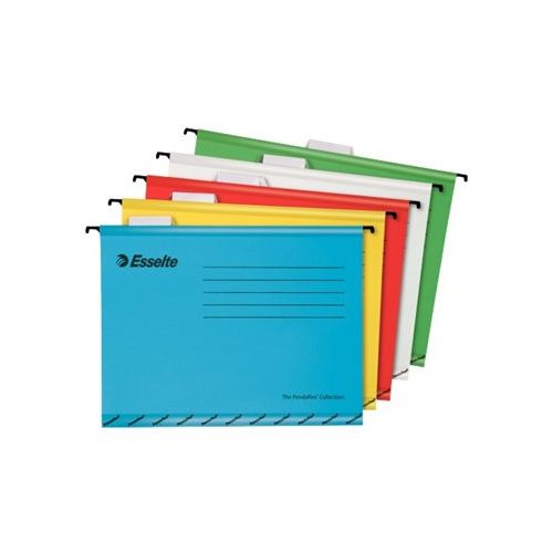 Függőmappa, újrahasznosított karton, A4, ESSELTE "Classic", vegyes színek