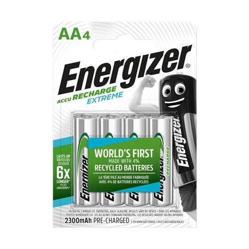 Tölthető elem, AA ceruza, 4x2300 mAh, előtöltött, ENERGIZER "Extreme"