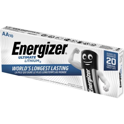Elem, AA ceruza, 10 db, lítium, ENERGIZER "Ultimate Lithium"