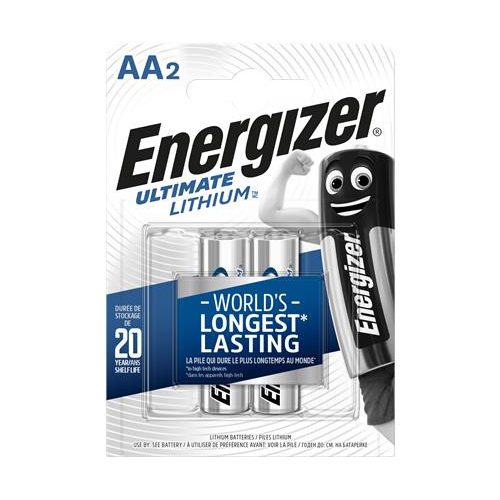 Elem, AA ceruza, 2 db, Lítium, ENERGIZER "Ultimate Lithium"