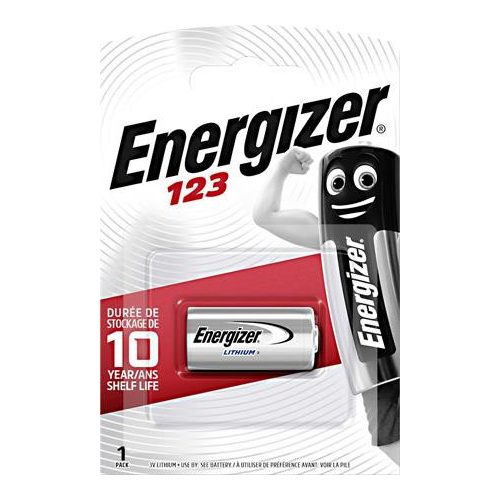 Speciális elem, CR123 fotóelem, 1 db, lítium, ENERGIZER