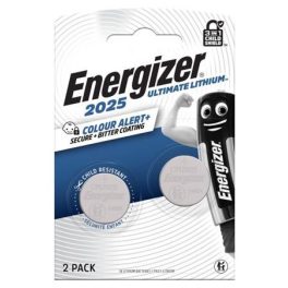   Gombelem, CR2025, 2 db, színjelző, ENERGIZER "Ultimate Lítium Performance"