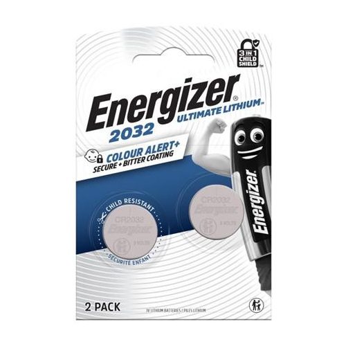 Gombelem, lítium, CR2032, 2 db, ENERGIZER "Ultimate"