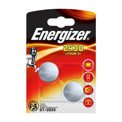 Gombelem, líthium, CR2430, 2 db, ENERGIZER