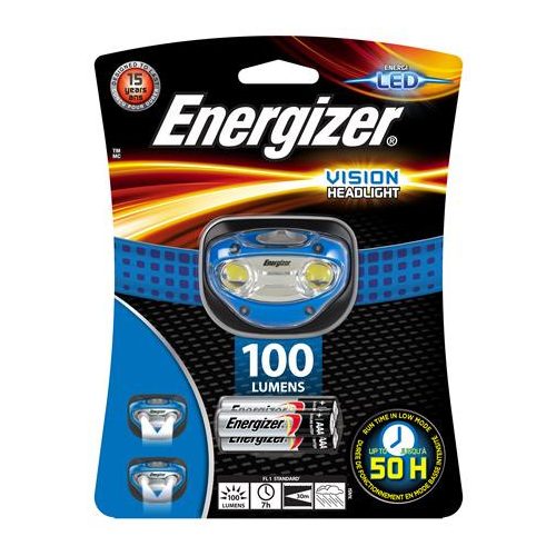 Fejlámpa, 2 LED, 3xAAA, ENERGIZER "Headlight Vision"